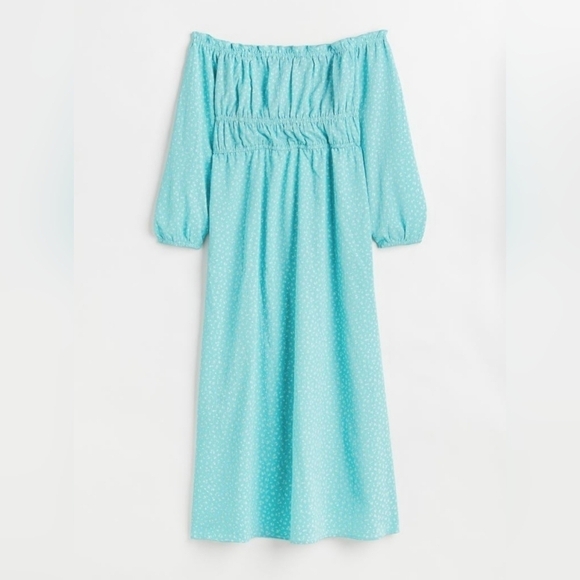 H & M. Divided. Off-the-shoulder Crêped Dress Size 4XL - Picture 1 of 10
